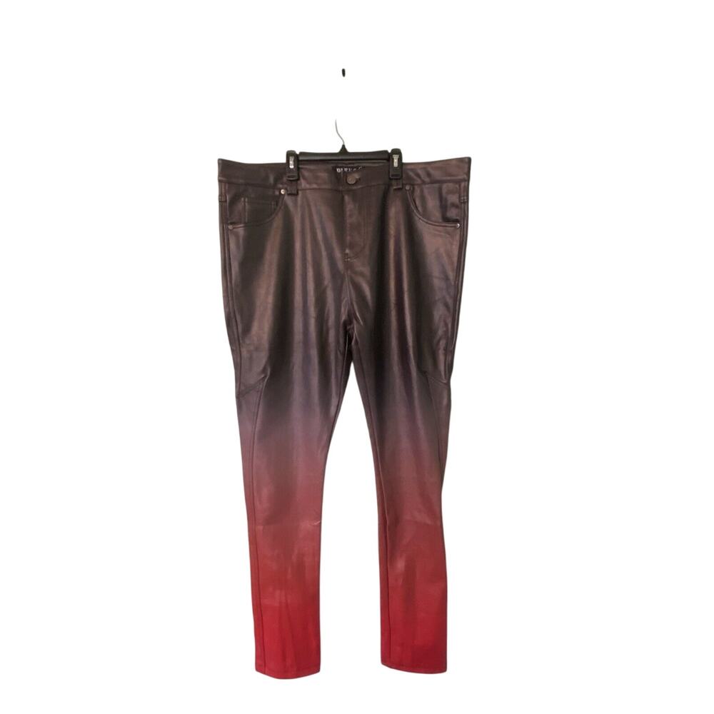 NWT PLTKS THE WORLD IS OURS 42x34 Black/grey/red gradient Pants Soft Lining